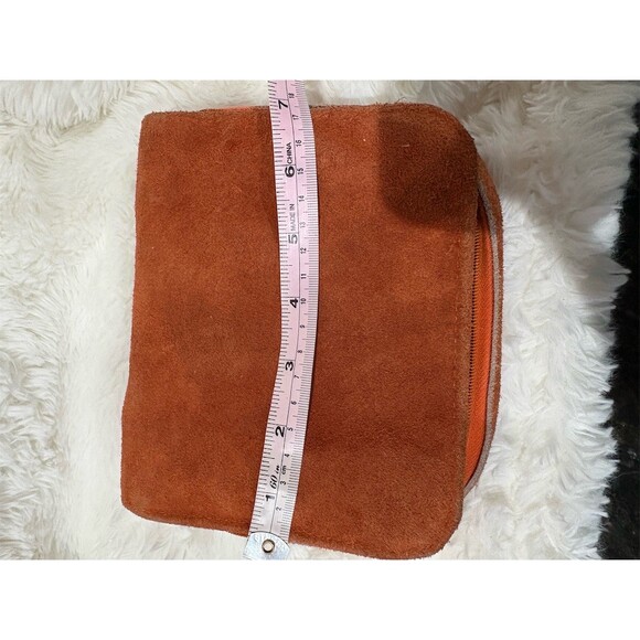 Vintage Ambassador Design Womens Brown Clutch Organizer w/ Removable Pouch - Picture 10 of 11